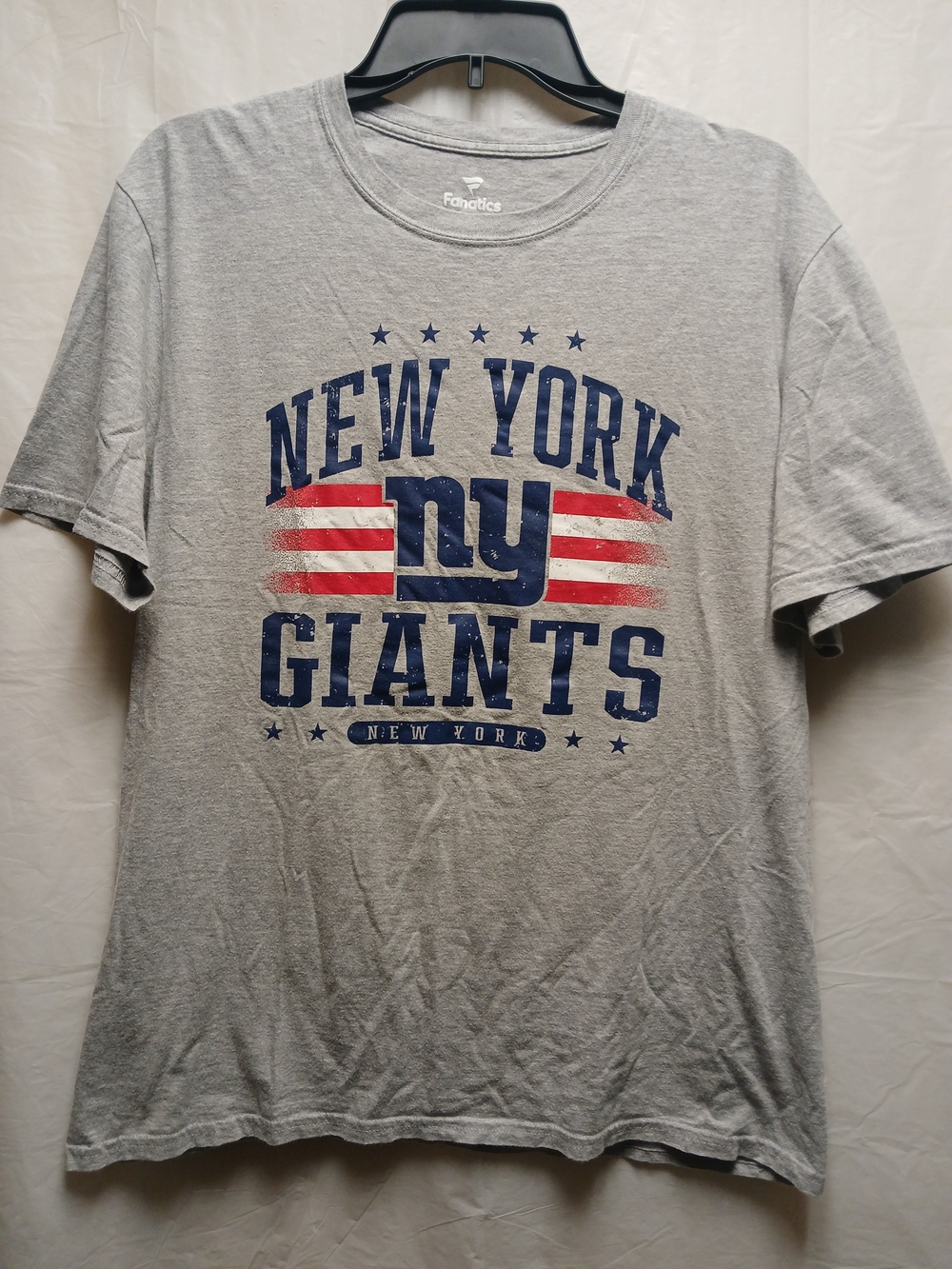 Fanatics New York Giants Men’s Gray Graphic T‑Shirt